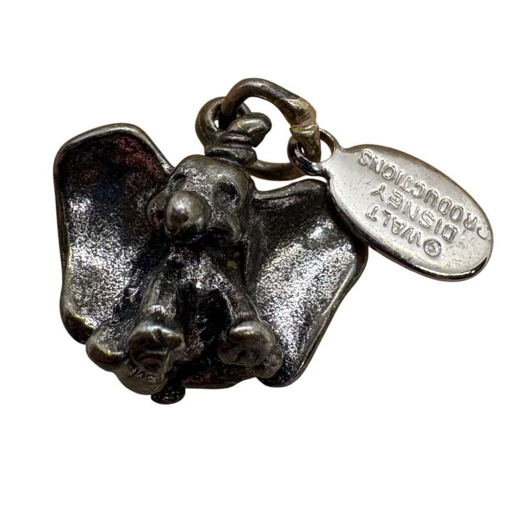 Vintage Disney Sterling Silver Dumbo Elephant Charm Walt Disney Productions